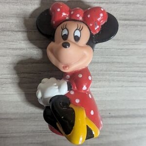 Minnie Mouse Red Polka Dot Collectible, Small Miniature Tiny Figurine